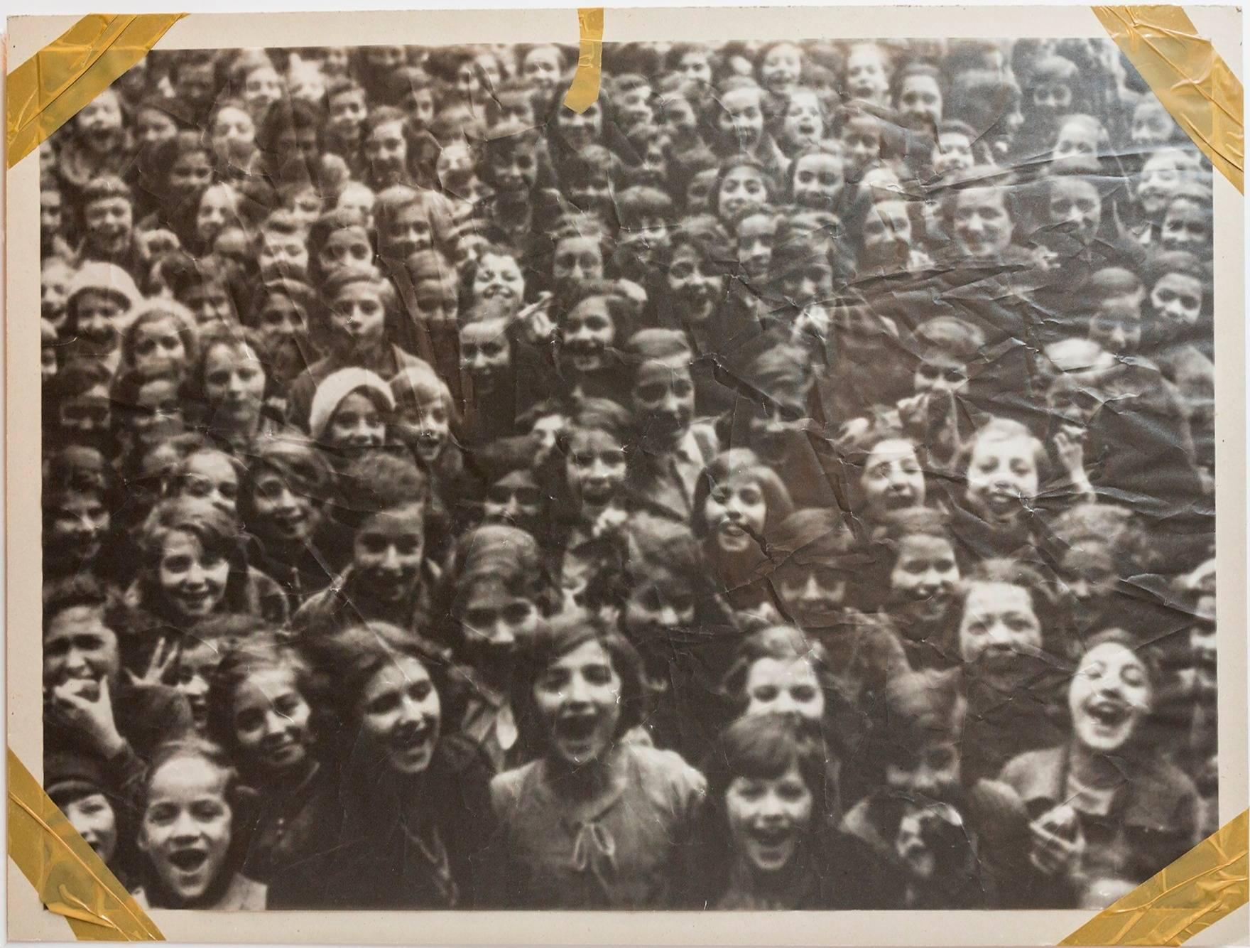 Die Jüdische Schule Berlin 1939 Photolithograph Tracing Paper Taped Signed ed.60 - Mixed Media Art by Christian Boltanski