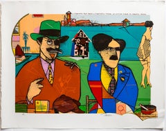 Vintage These Foolish Things Remind Me of You Pop Art Color Screenprint Richard Merkin