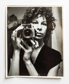 Vintage Silver Gelatin Rock and Roll Photogapher Nona Hatay Self Portrait 