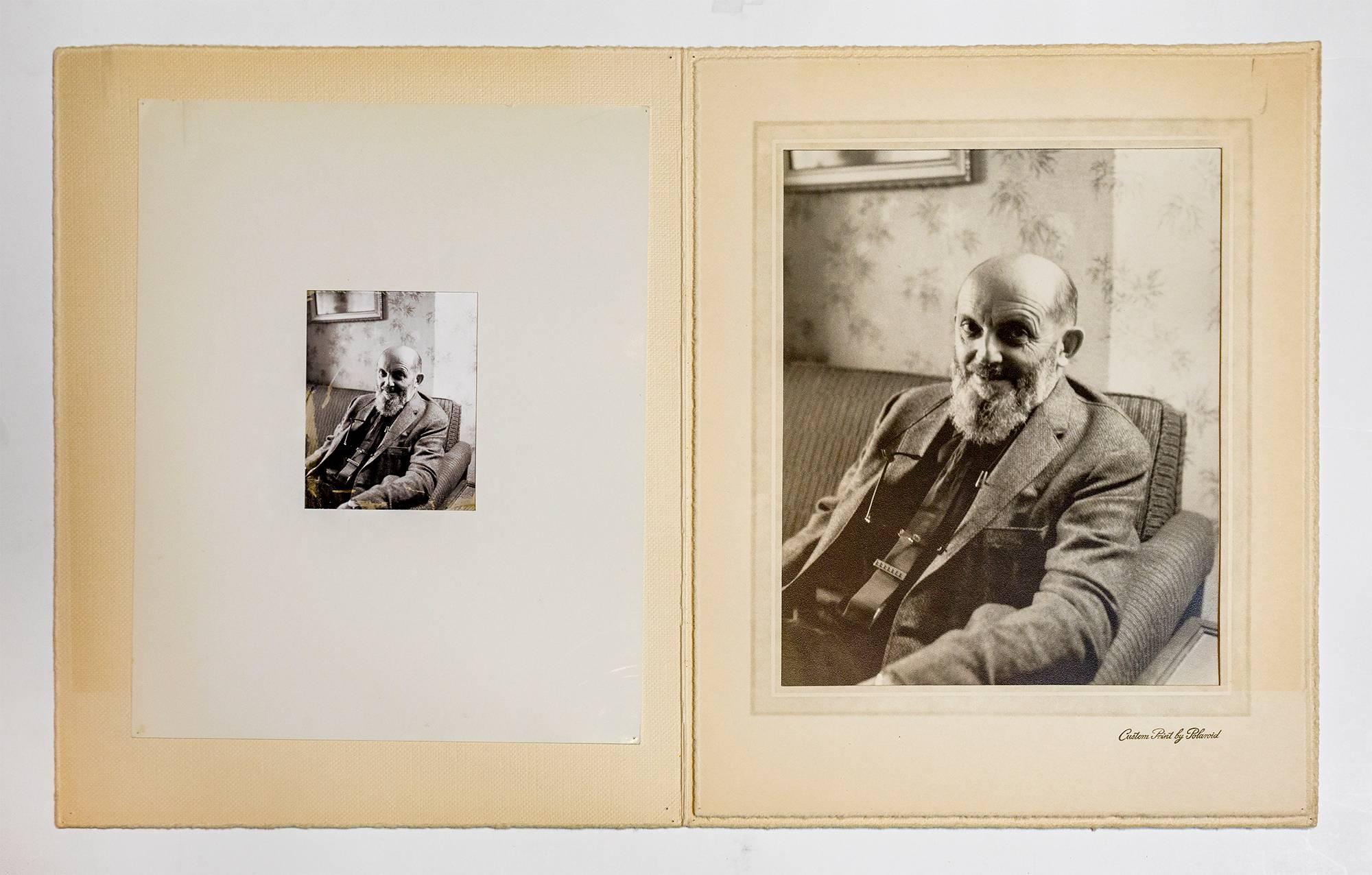 Seltene Vintage Silber Gelatinesilber und Polaroid Fotografie Drucke Ansel Adams Portrait 1