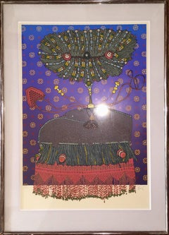 Surrealistische Assemblage-Collage Multiple Enrico Baj