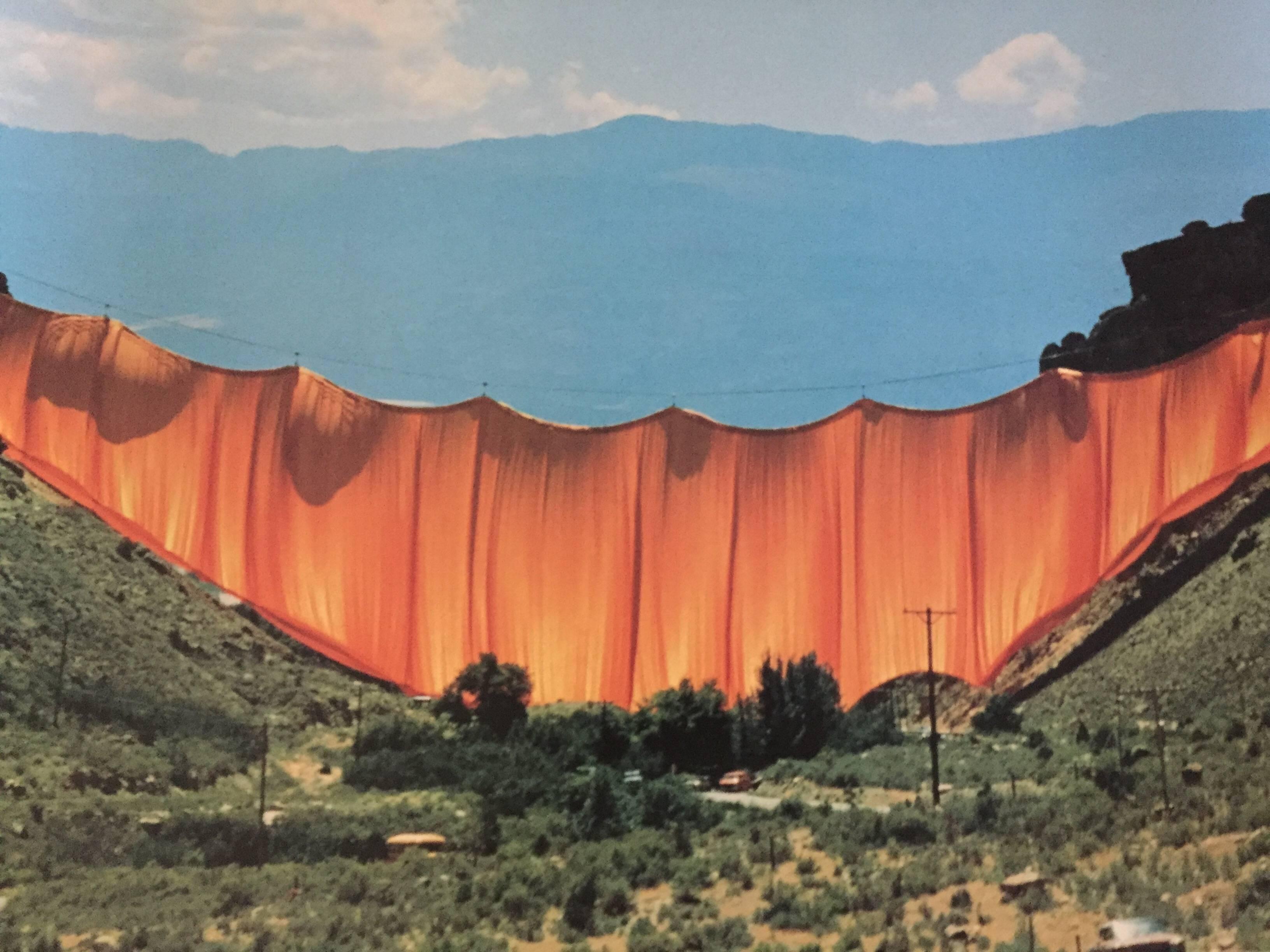 Valley Curtain - Photograph by Javacheff Christo