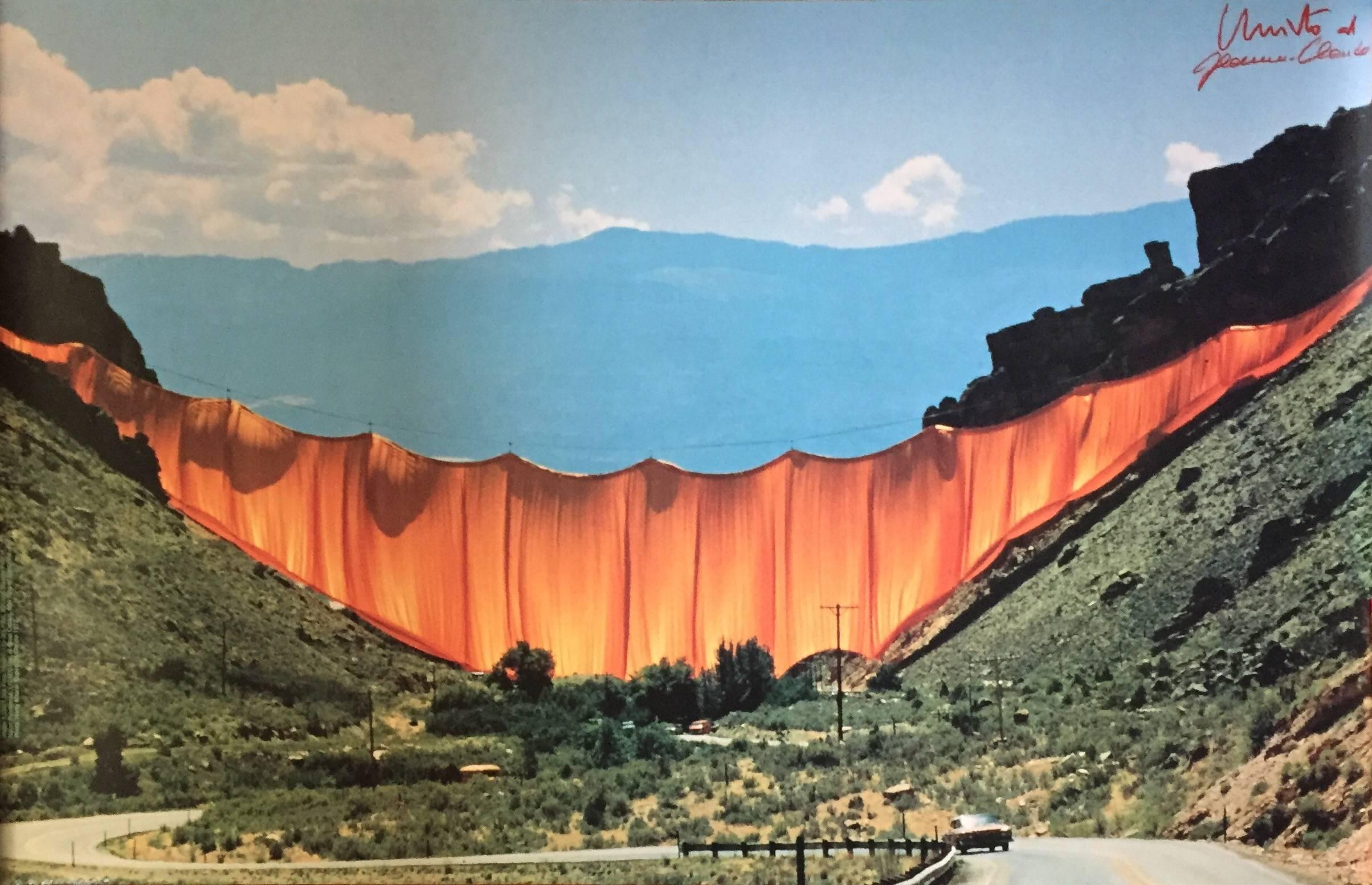 Javacheff Christo Landscape Photograph - Valley Curtain