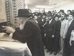 Rare Vintage Original Photo from the Court of The Lubavitcher Rebbe 770 Chabad