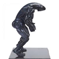 Seltener „Dickhead“ von Robert Longo  Bronze-Skulptur