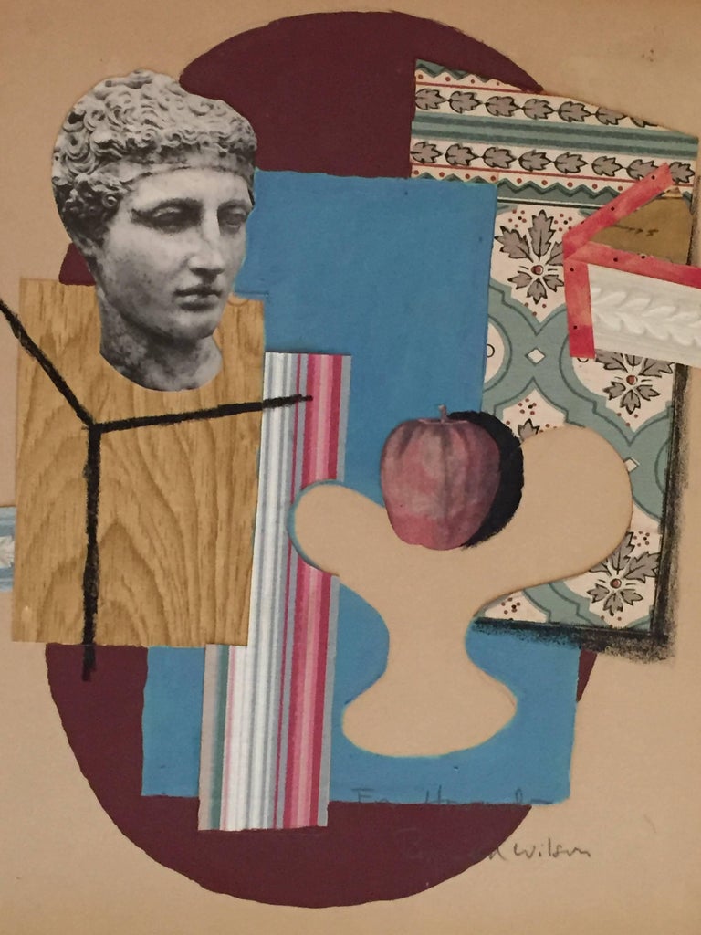 Reginald Wilson collage, 20th century, offered by Lions Gallery