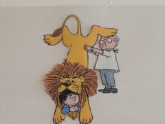 Original Sendak- Animation Cel von PIERRE, „I DONT CARE“ (CBS 1970er Jahre)