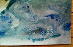Untitled, Painted Photograph, Landscape Nobuyoshi Araki