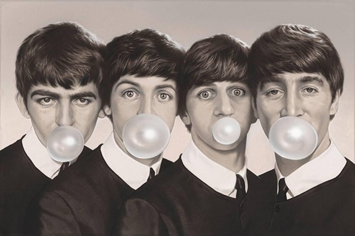 Michael Moebius Portrait Print - All You Need Is Gum - The Beatles Bubblegum