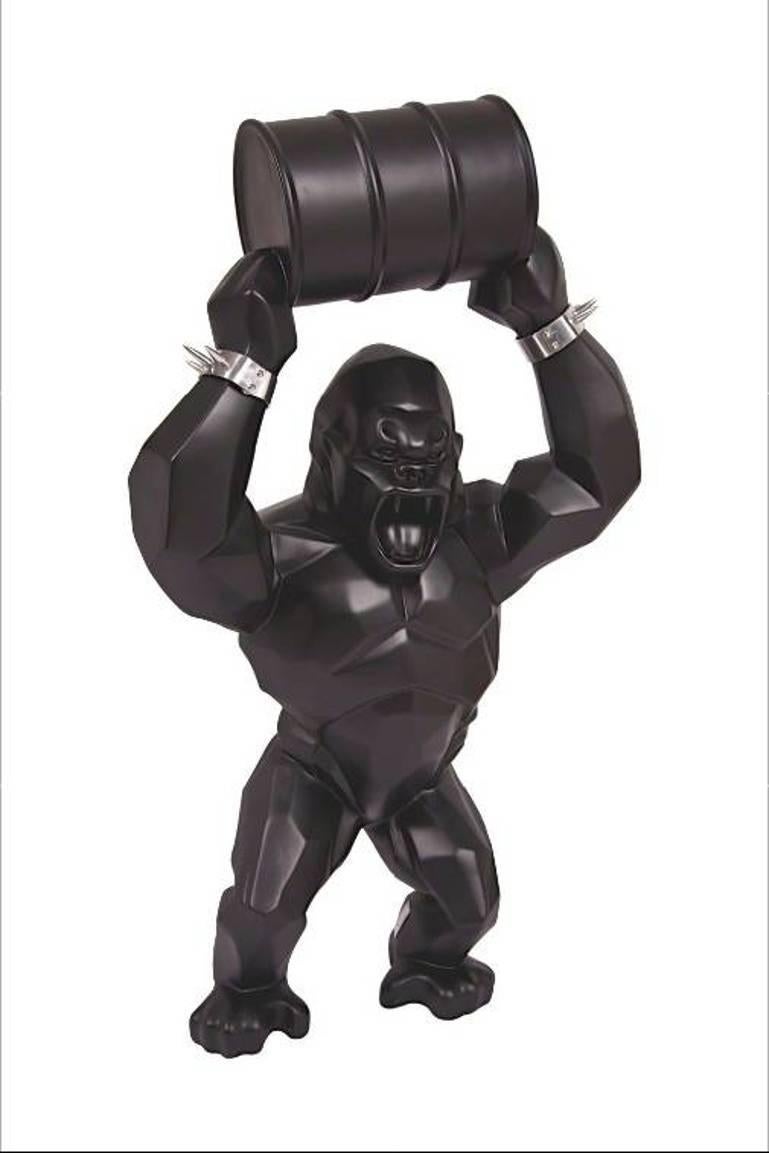 Richard Orlinski Figurative Sculpture - Wild Kong - With Handcuffs