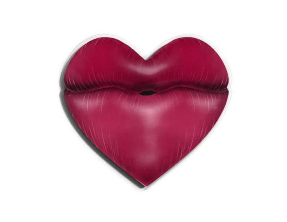 Lips & Love - Bordeaux - Mixed Media Art by David Drebin