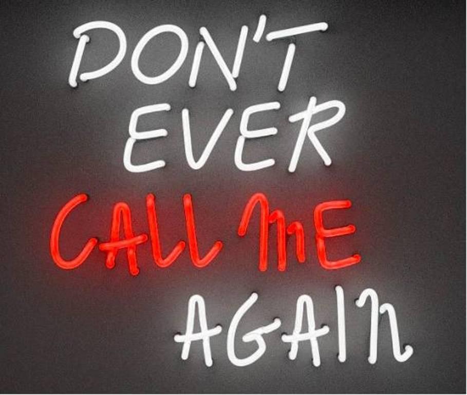 Nie wieder rufen Sie mich an – Mixed Media Art von David Drebin