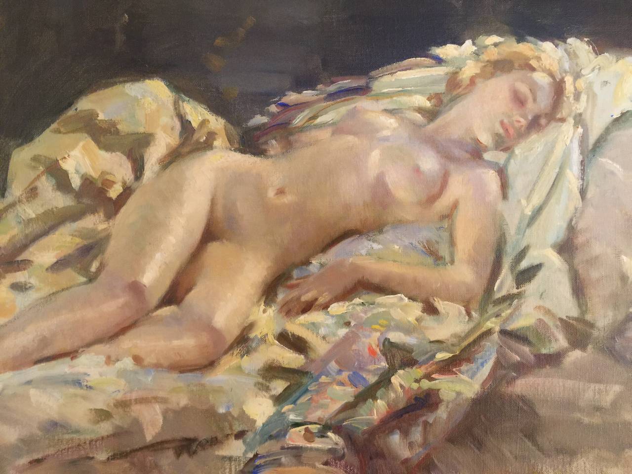 Wilfred Gabriel de Glehn Nude Painting - "Psyche"