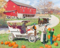 Un paseo por el campo, 1904 Norte, Ilustración de calendario