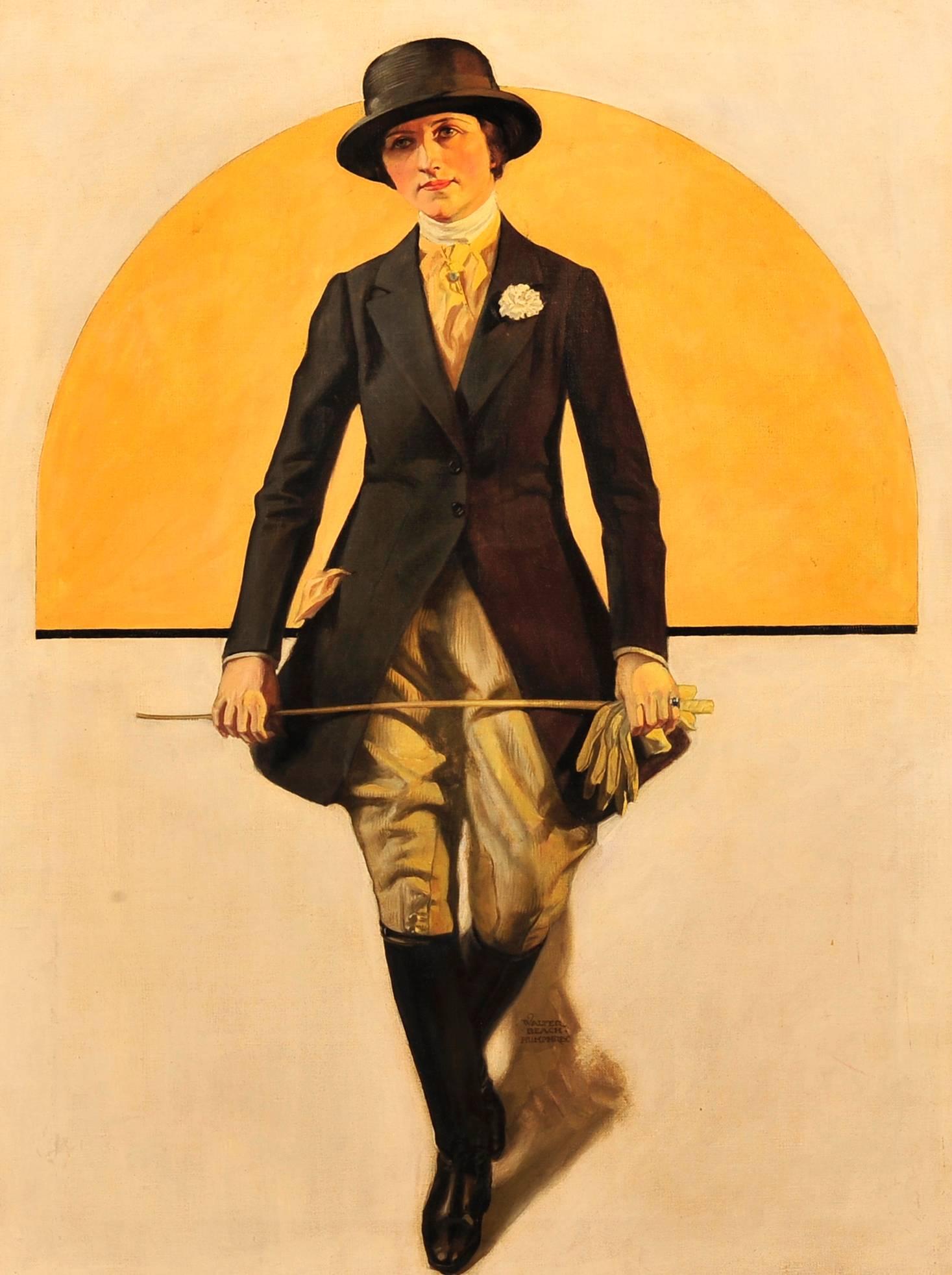 Woman in Equestrian Clothing