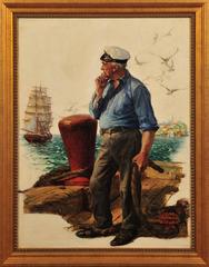 Sea Captain, Elks Magazine Cover, 1927