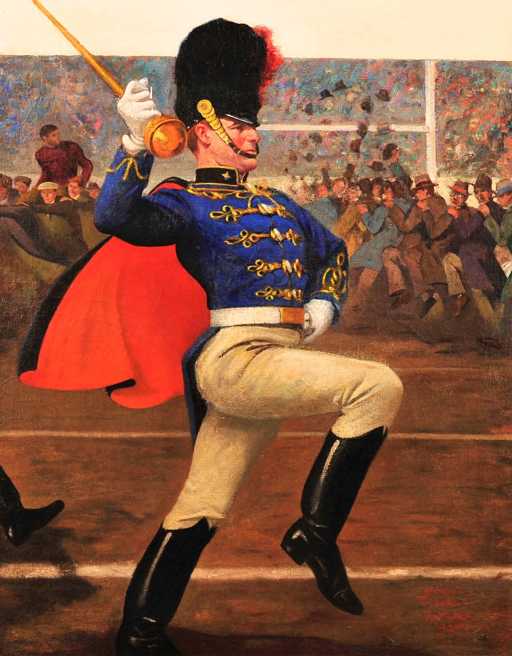 Striding Drum Major, Magazine Cover - Painting by Edgar Franklin Wittmack