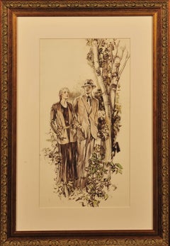 Couple Beside a Tree