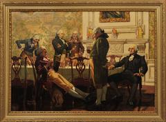 "Cháchara después de cenar, Acción de Gracias, Mansión Presidencial"