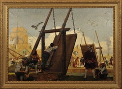 „Vesseltering Anchorage Through Drawbridge“ Philadelphia Whiskey Anzeige