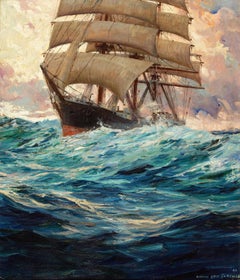 Vintage Clipper Ship at Sea
