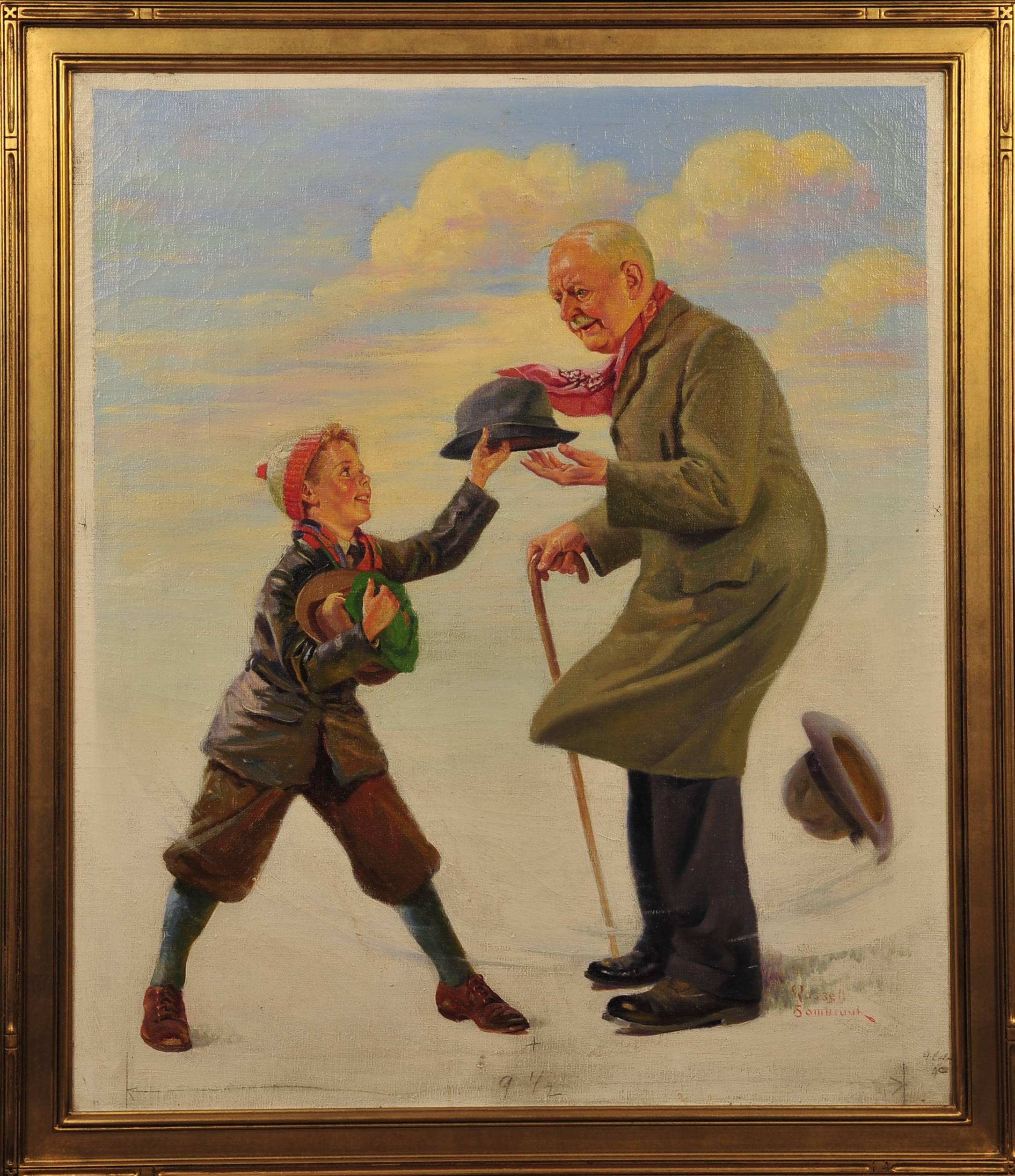 Un Cappellaio di Marzo, copertina della rivista - Painting Altro stile artistico di Russell Sambrook