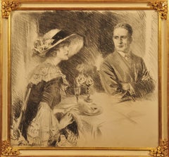 “He became immensely serious.” Illustration for “Rich White Trash”