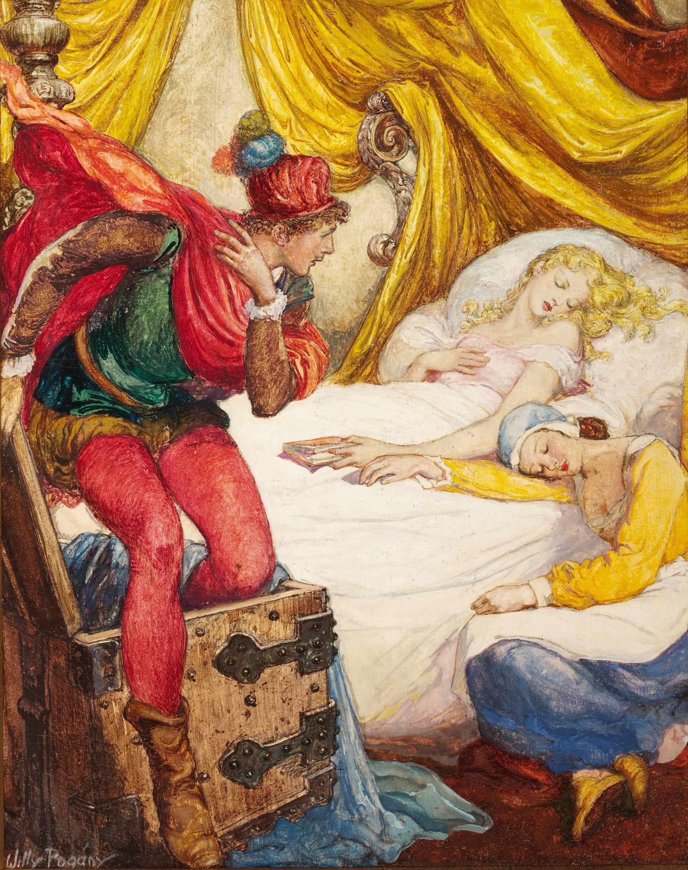 Cymbeline, copertina del settimanale americano - Mixed Media Art di Willy Pogany