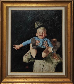 Padre e hijo, portada de la revista Women's Day, enero de 1945