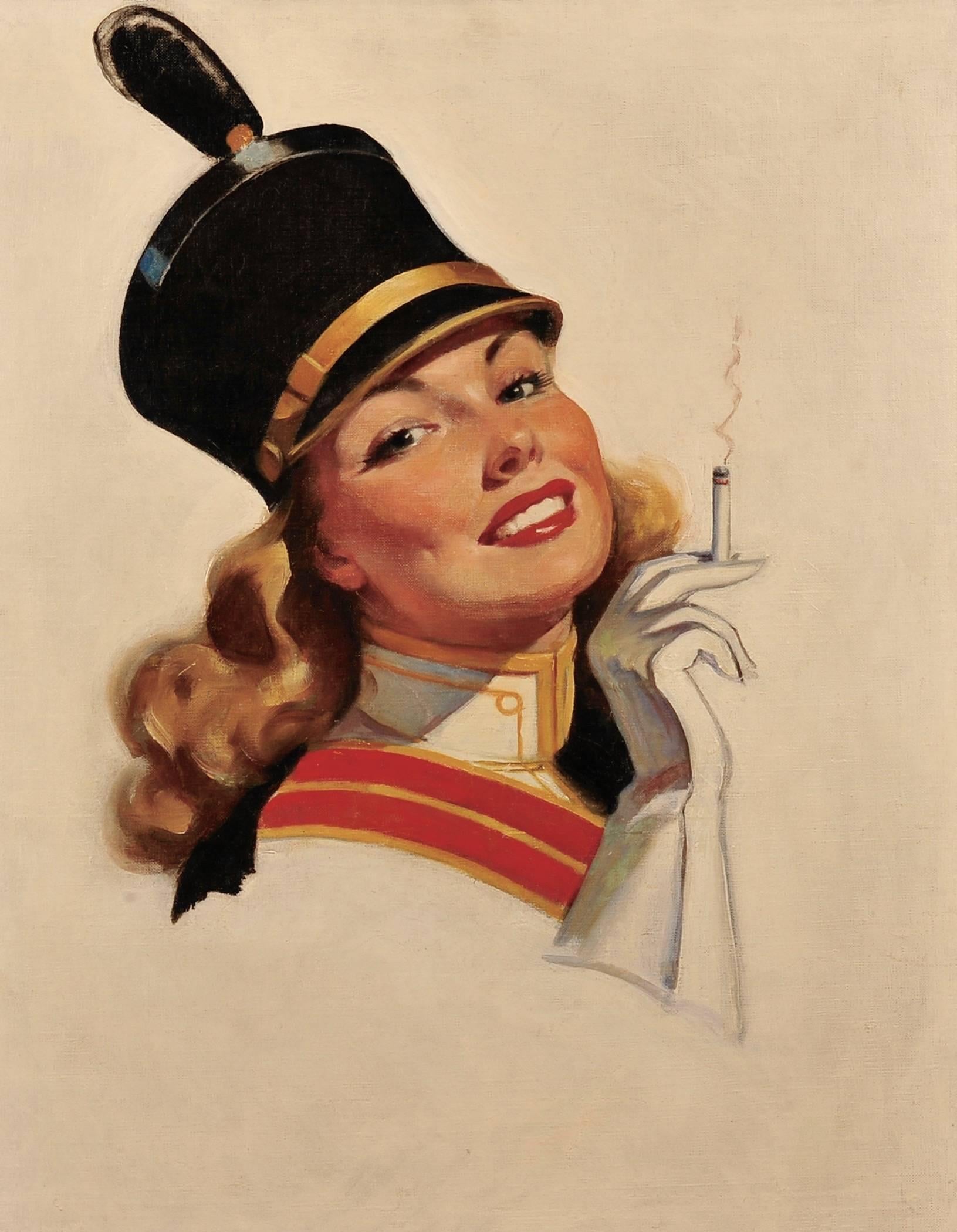Bradshaw Crandell Portrait Painting - Cigarette Advertisement