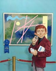 Alfred Neuman at an Art Exhibit