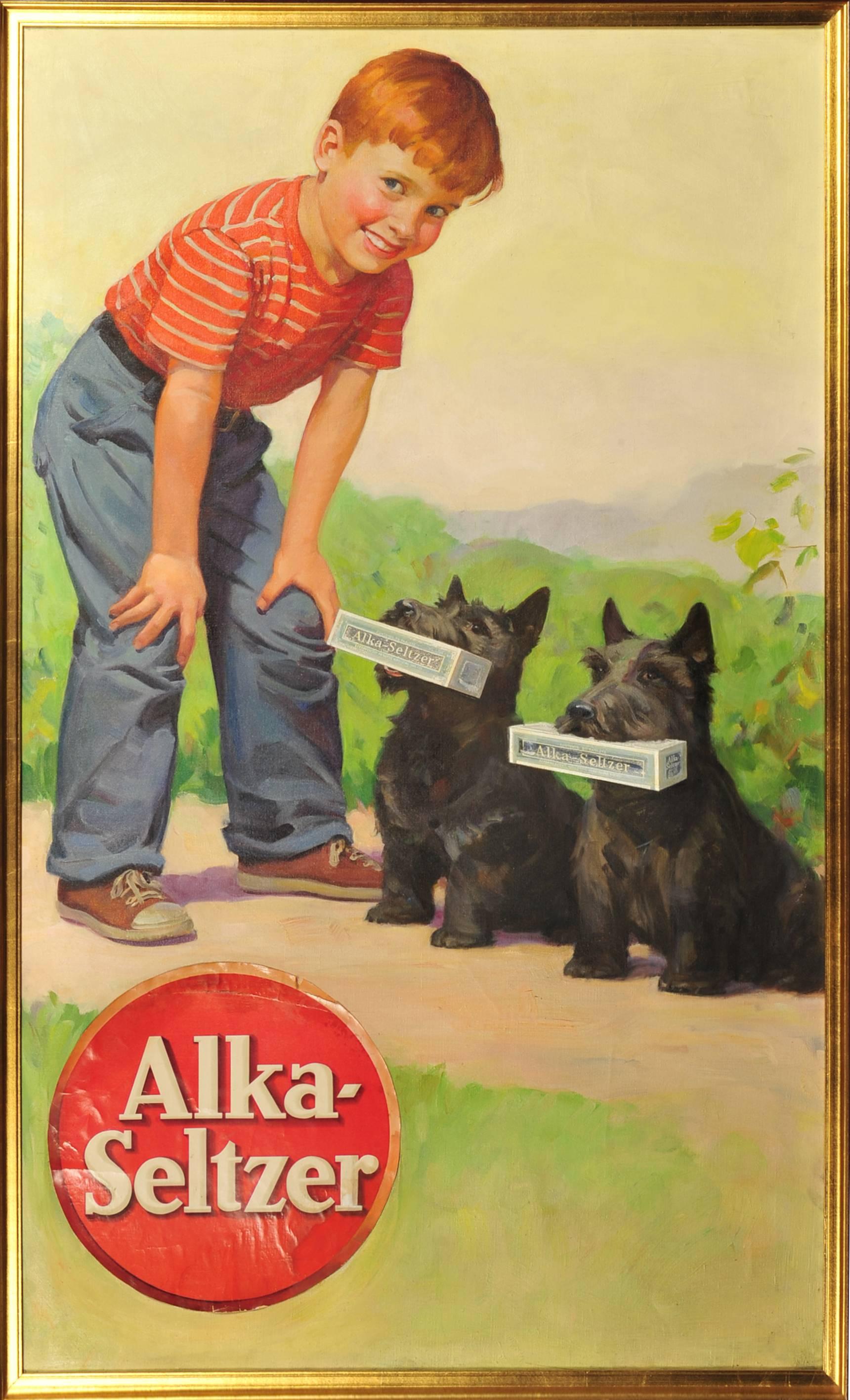 Alka Seltzer Advertisement - Painting by Unknown