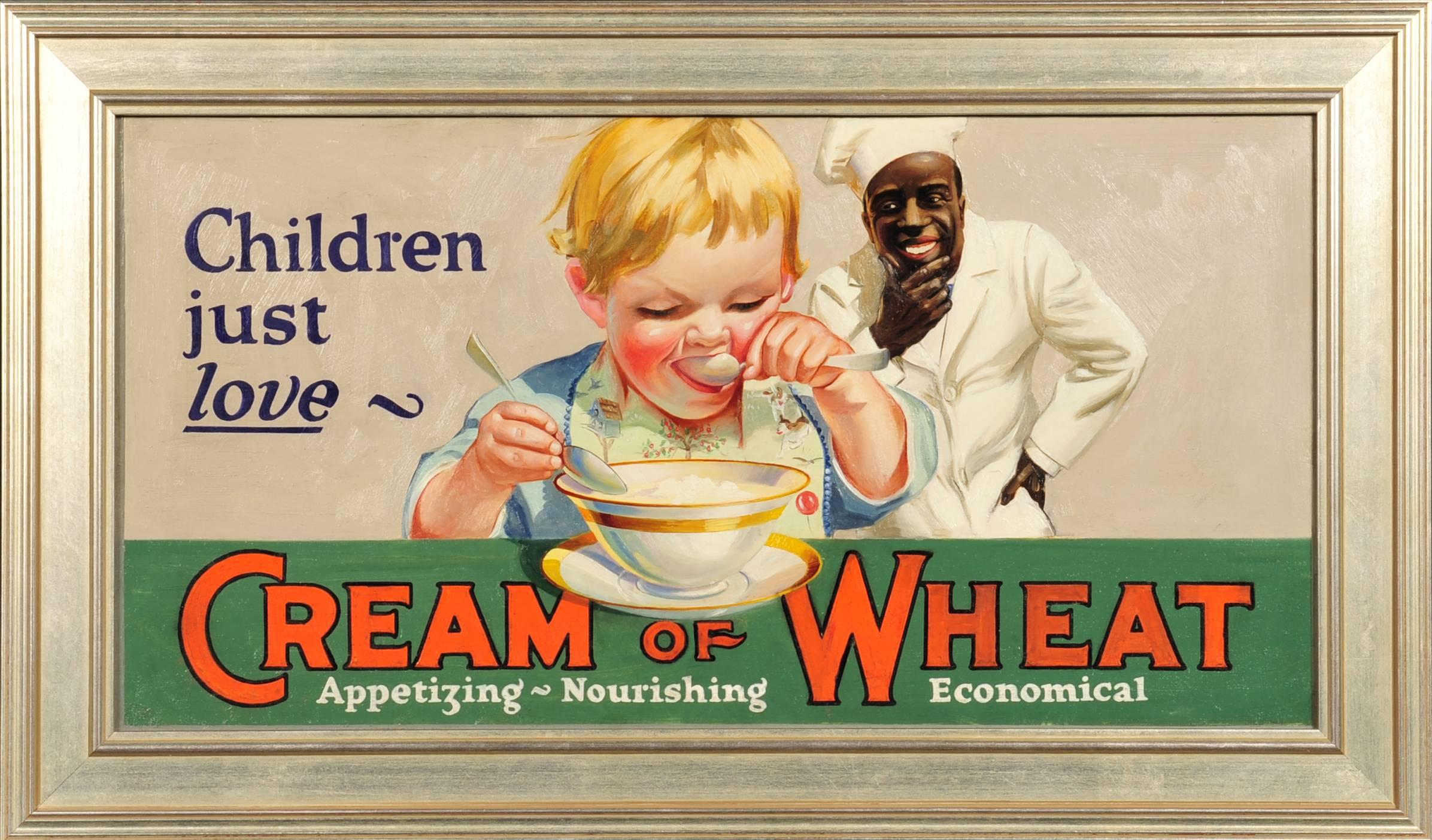 1925 Werbung für Weizencreme – Painting von Unknown
