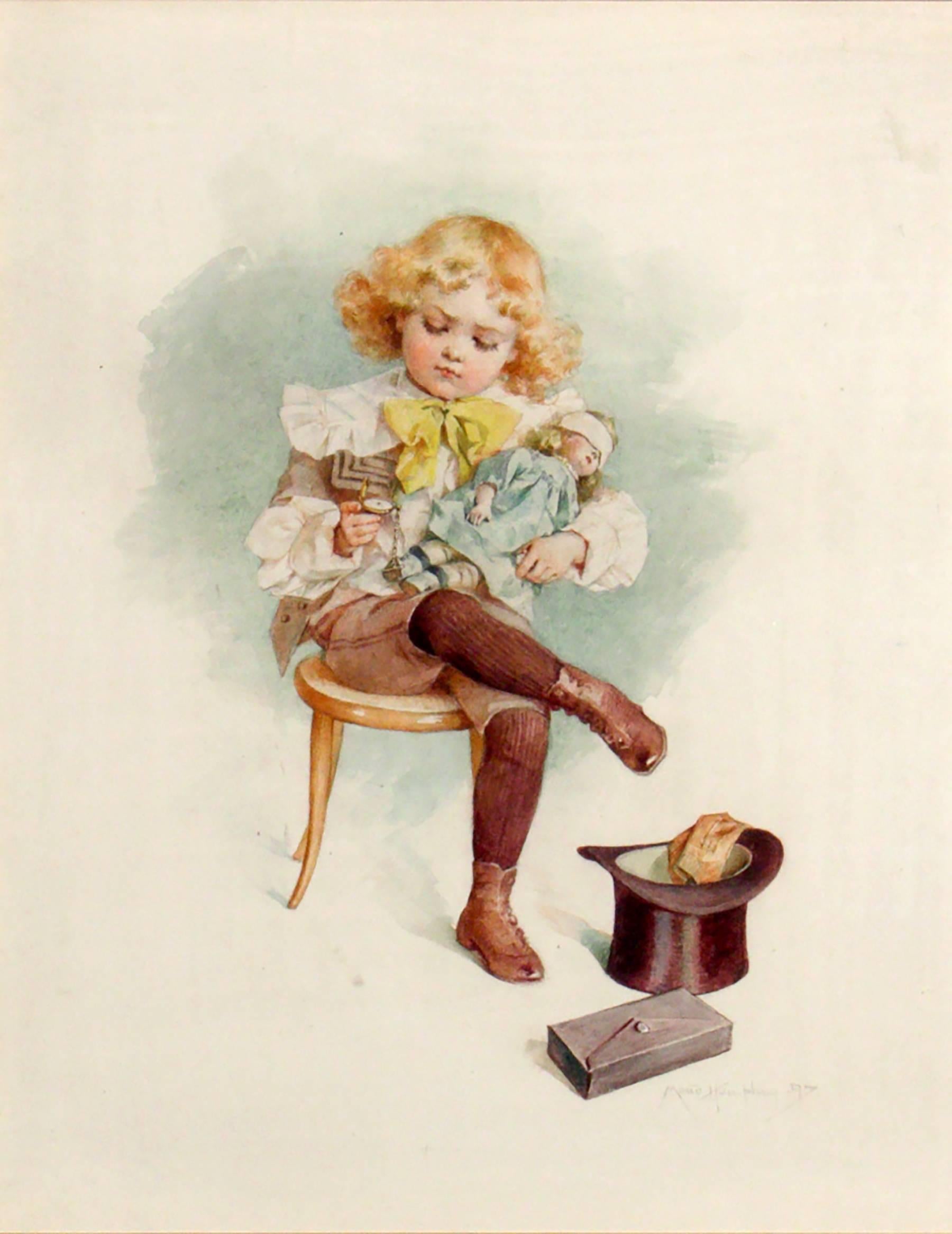 Maud Humphrey Portrait Painting - Little Physician