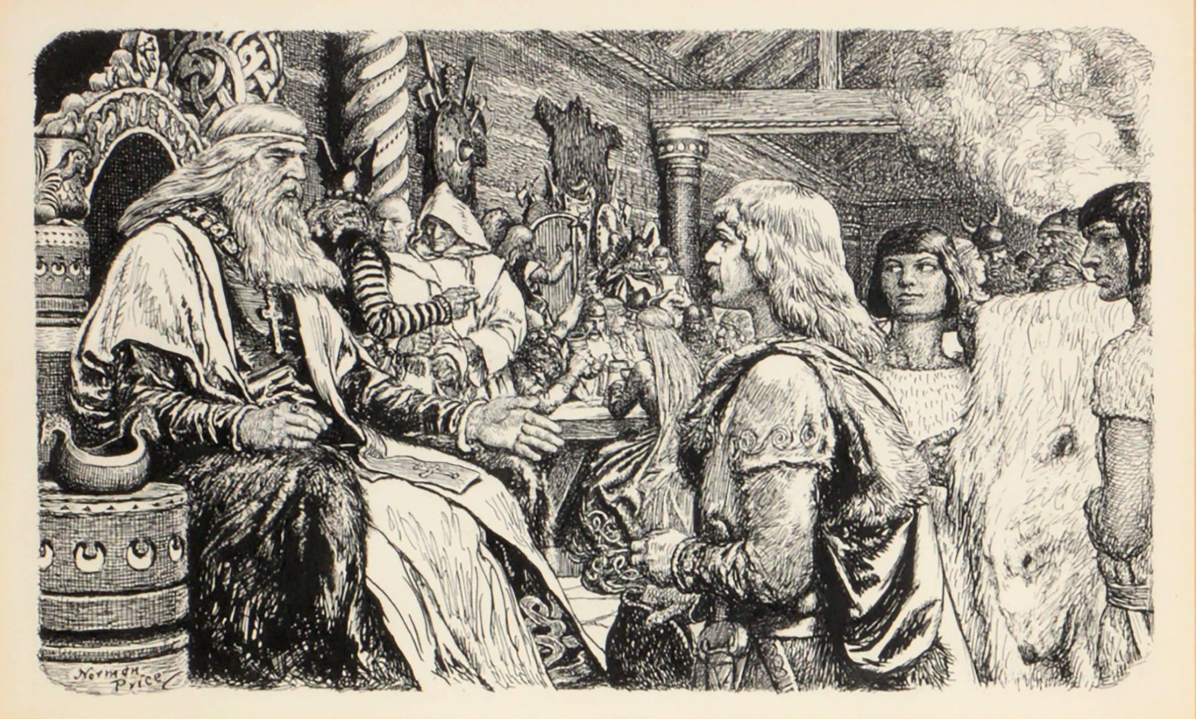 Leif Erikson The Lucky, Book Illustration