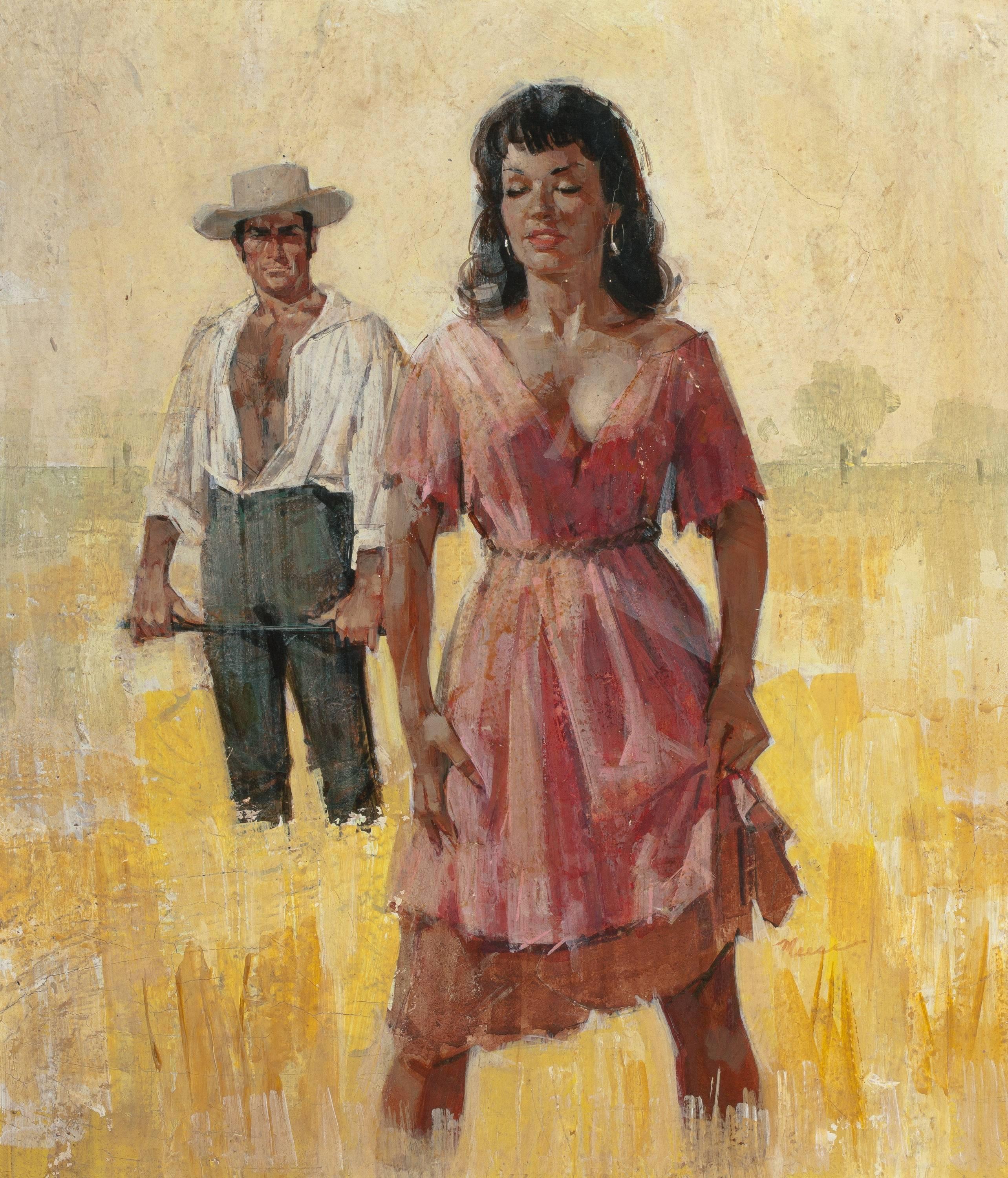 Figurative Painting de James Meese - En la plantación, cubierta de bolsillo