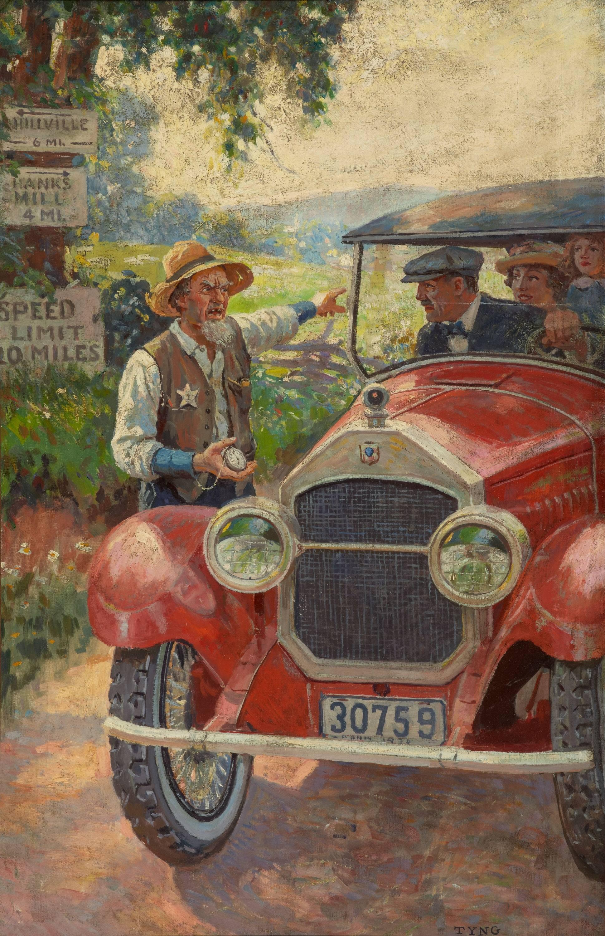 Figurative Painting di Griswold Tyng - Infelice