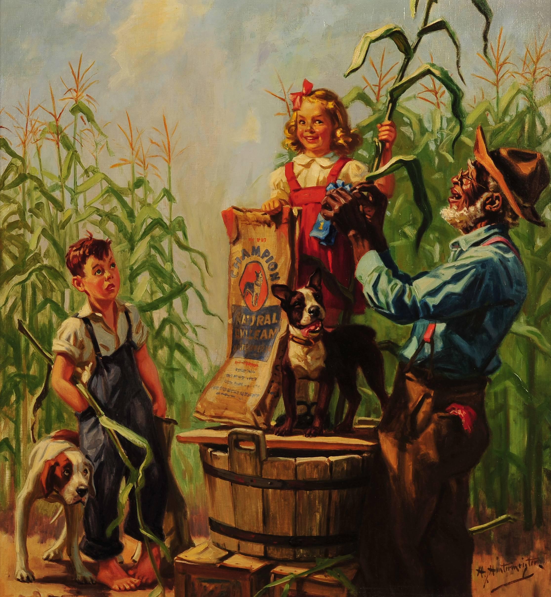 Figurative Painting de Henry Hintermeister - Fertilizante Champion