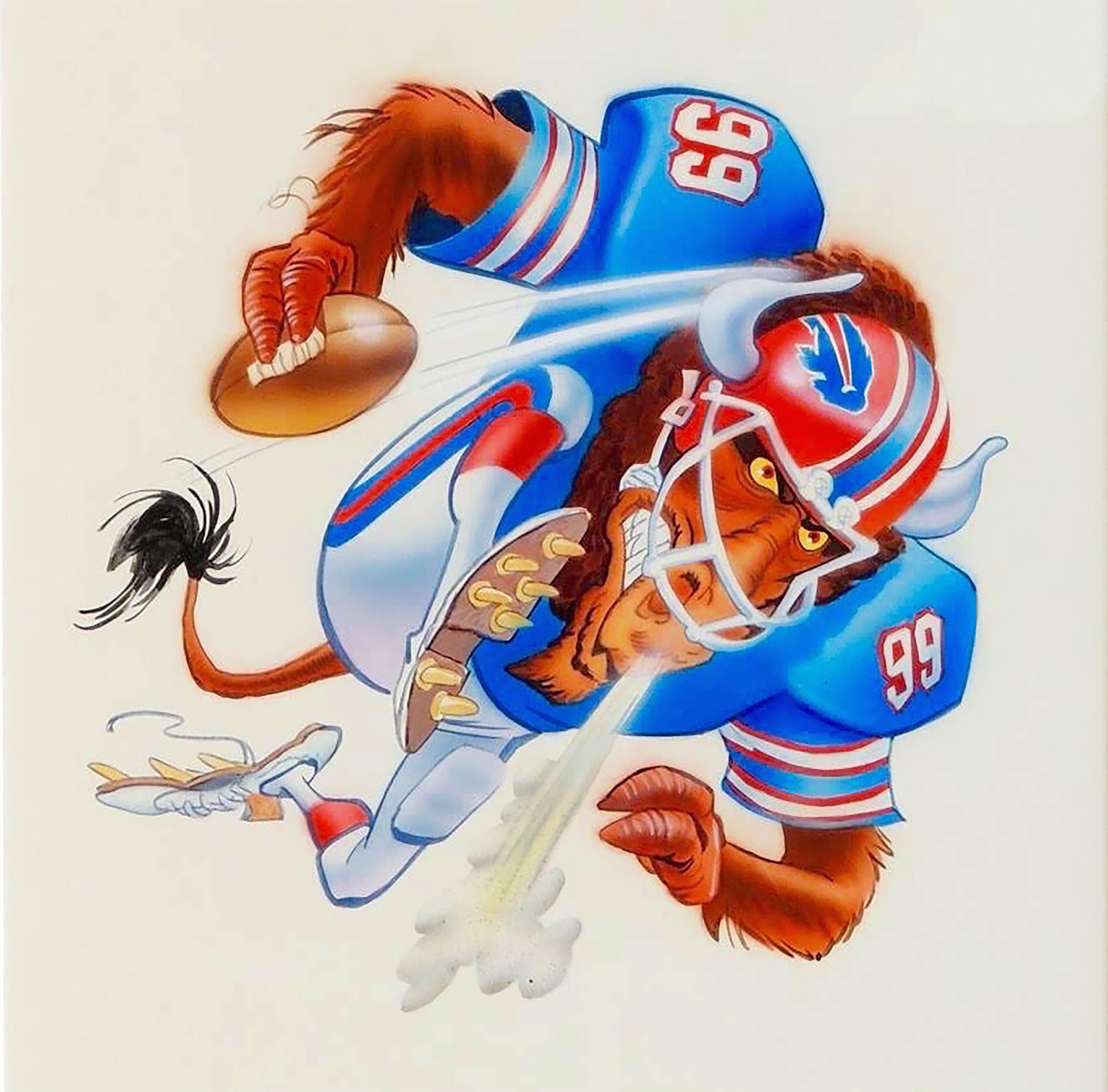 Jack Davis Animal Art - Buffalo Bills Football Illustration
