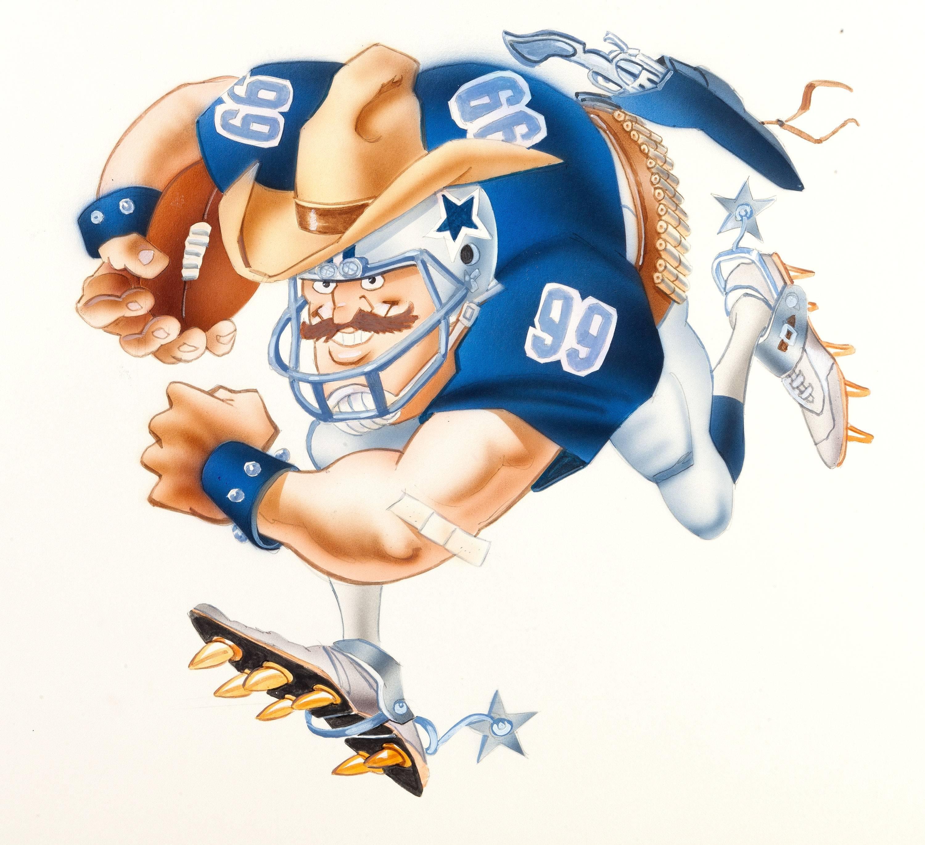 Dallas Cowboys Football Illustration