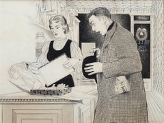 Vintage Woman's Day Illustration