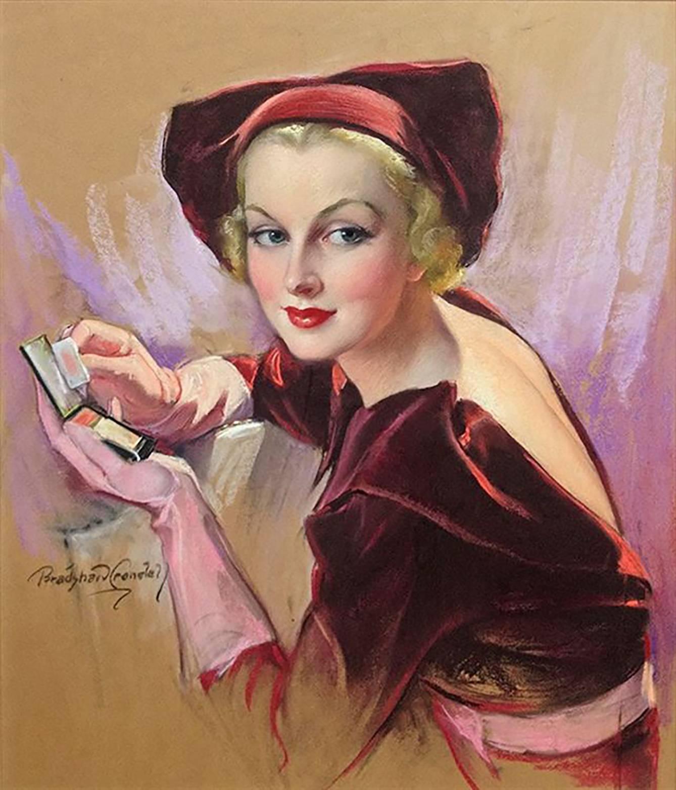 Bradshaw Crandell Portrait - Carole Lombard Holding Compace, Cosmopolitan Magazine Cover