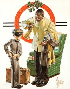 Tipping The Porter, Saturday Evening Post Cover