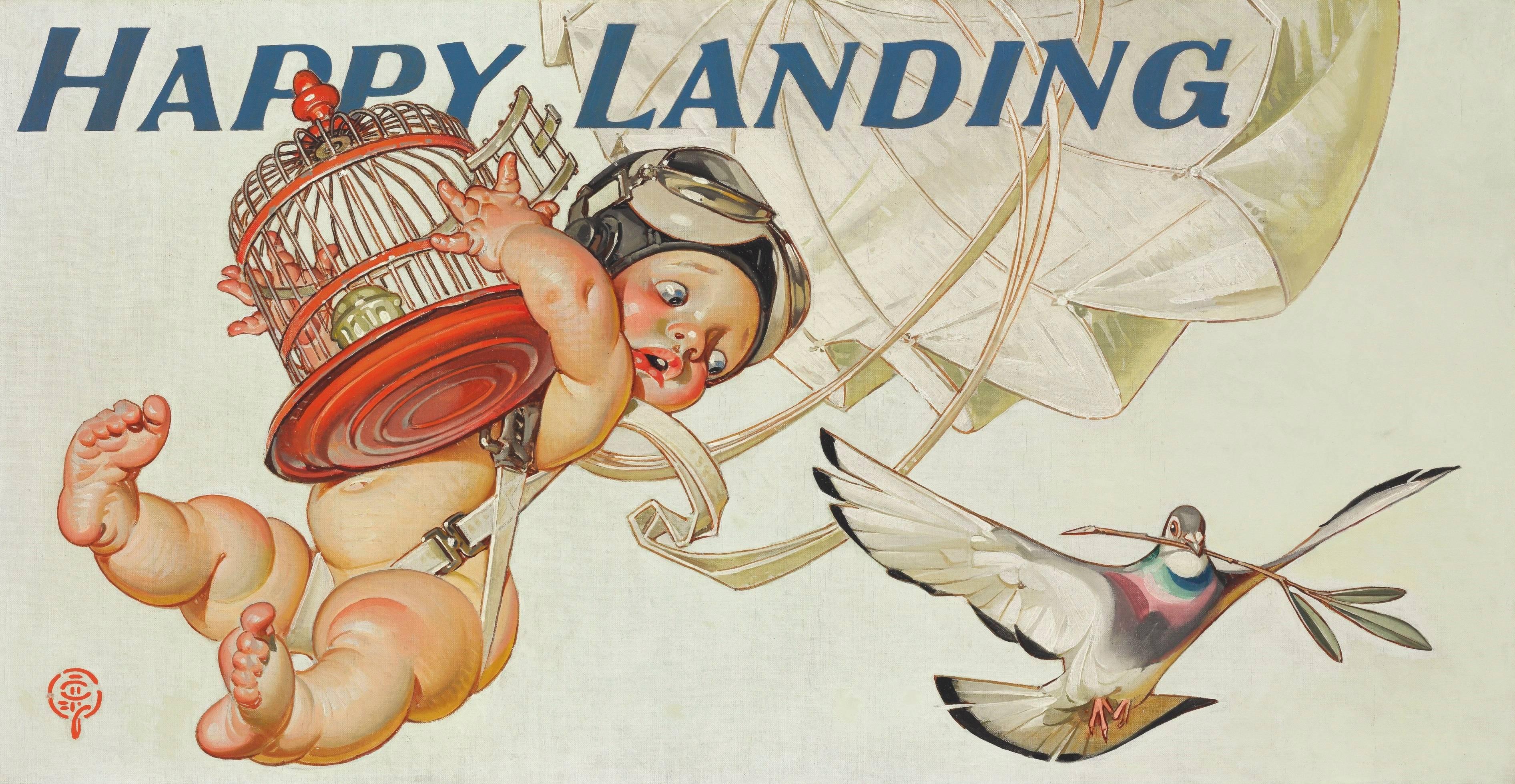 Happy Landing, Amoco-Werbeplakat