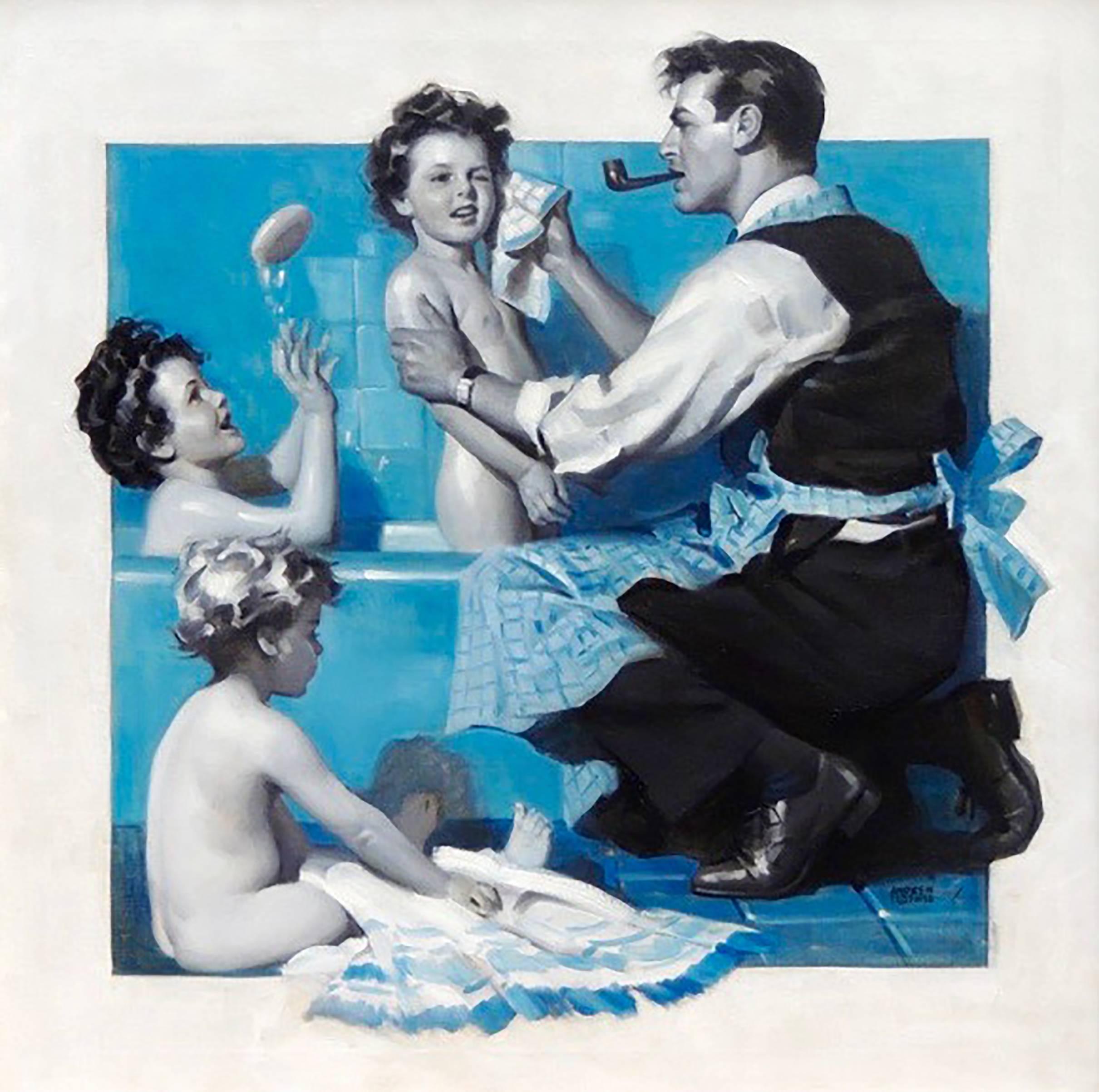 Andrew Loomis Figurative Painting - Family Man