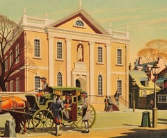 Vintage "Library in Fifth Street" Philadelphia Whisky Ad