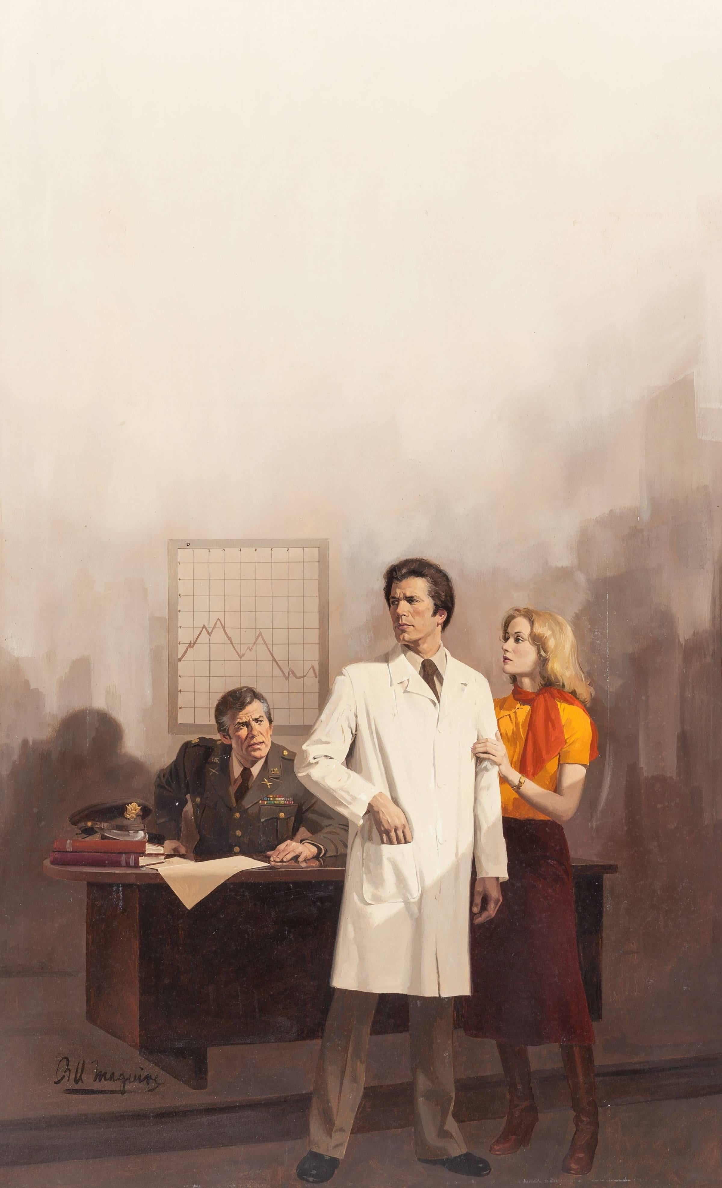 Robert Maguire Figurative Painting - Sword and Scalpel, Paperback Cover