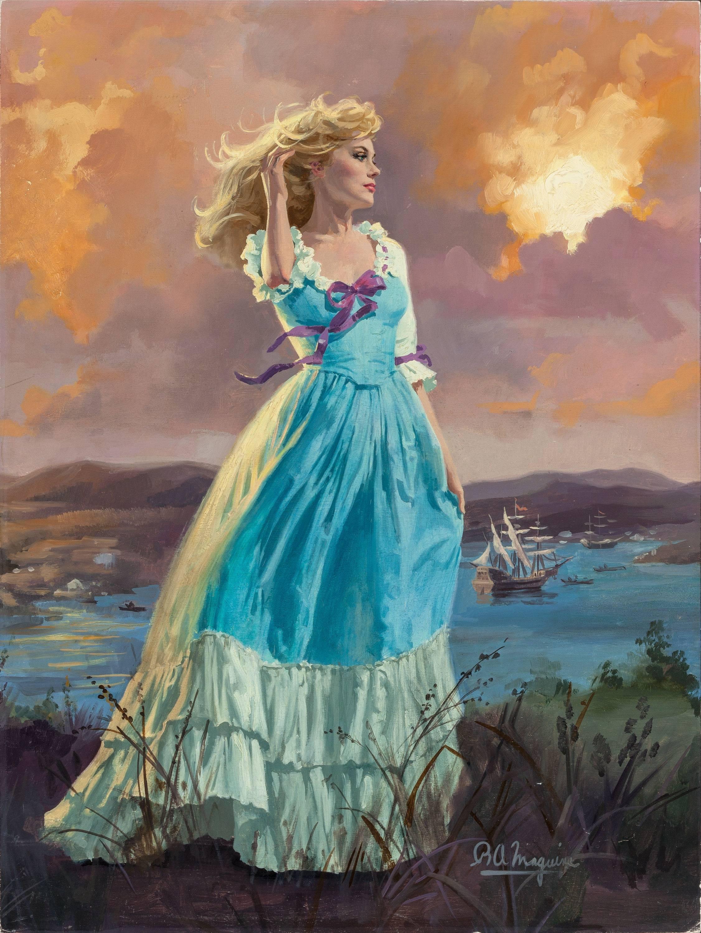 Robert Maguire Figurative Painting - Aurora Rose, Romance Paperback Cover