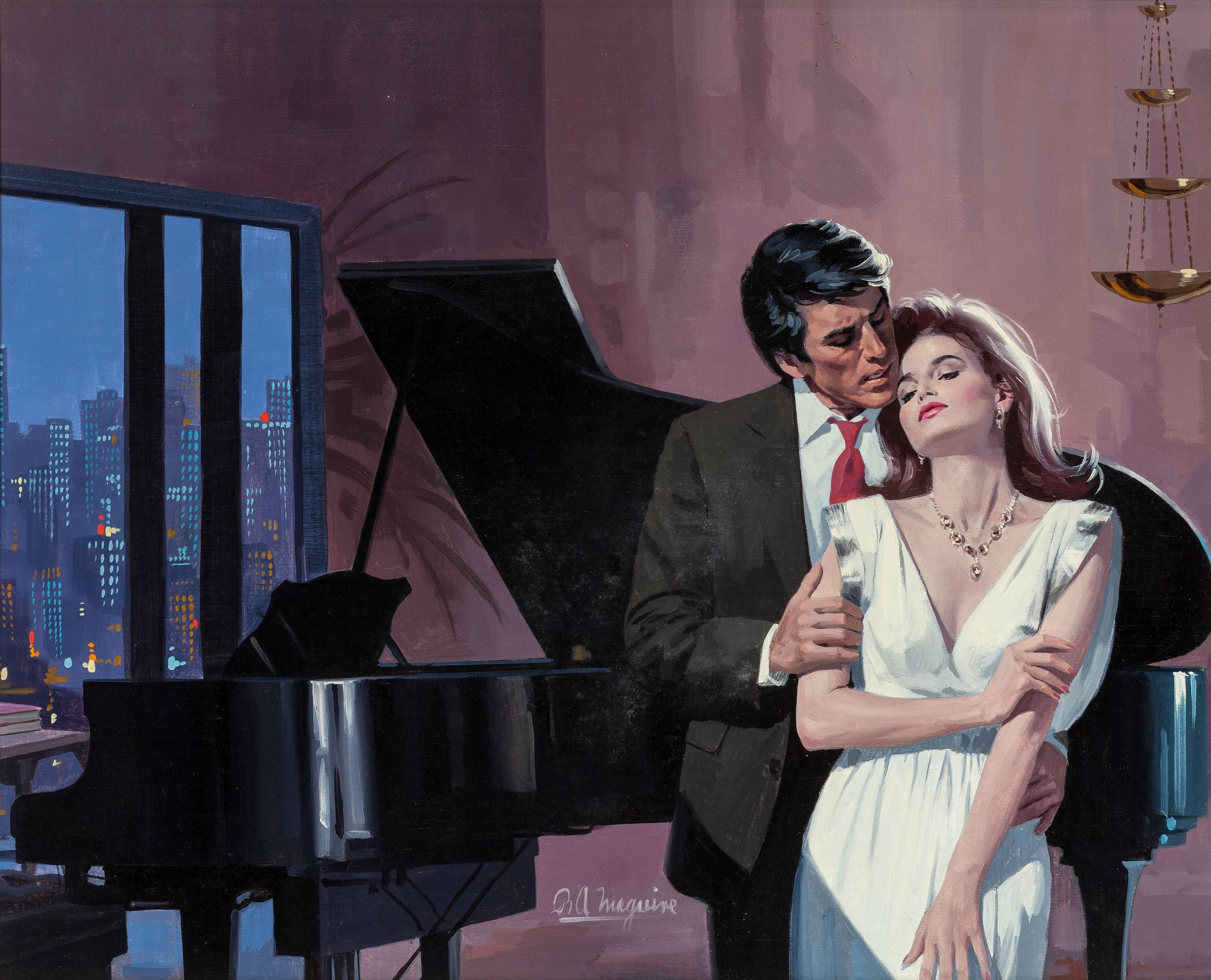 Figurative Painting di Robert Maguire - Testi d'amore, copertina in brossura