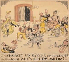 Vintage Chauncey Van Swigger Celebrates His Absent Wife's Birthday